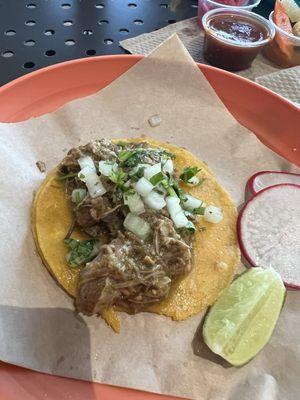 Chile verde tacos