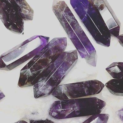 Found the last strand of Amethyst points. I was very happy and excited...until I drove all of the way back across town to be treated poorly.