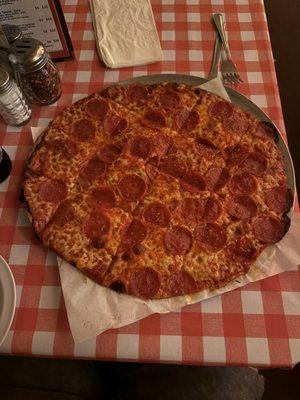 Large Cheese and Pepperoni Pizza