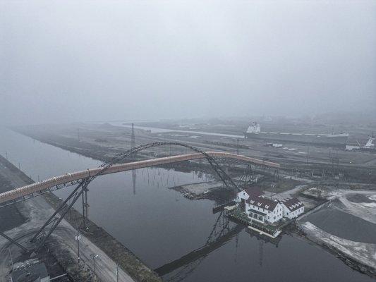 Foggy day over our facility.