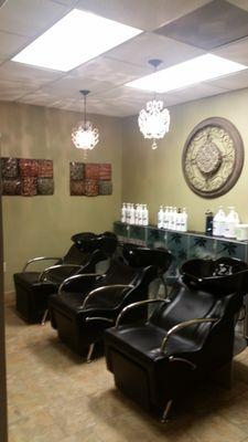 NouriTress Salon Shampoo area