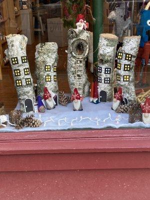 Storefront display during Winter 2021.