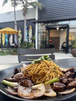 Shaken Beef-Garlic Noodles. @ojbaylen