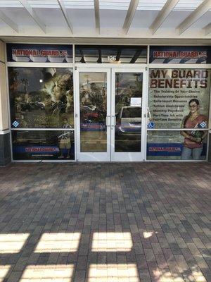 CA National Guard Ontario store front