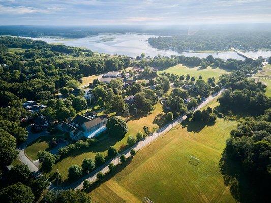 Our beautiful 80-acre campus is located the scenic coastal town of Barrington, Rhode Island.