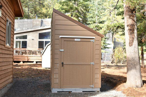 Shed in place, ramps are safely stored inside