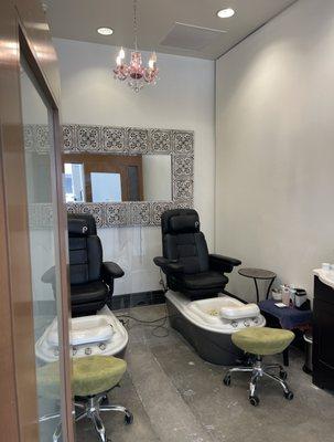 Private pedicure room