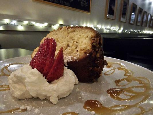 The Bourbon Pistachio cake.