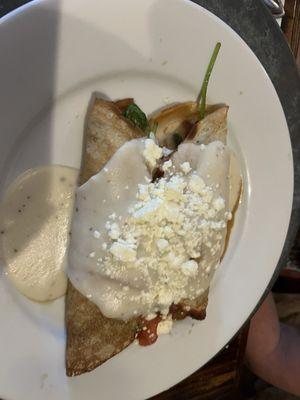 Spinach crepes