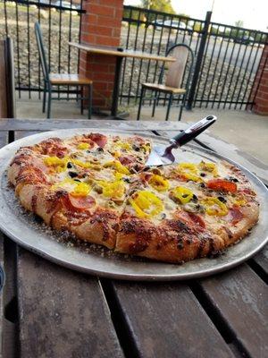 Sunday special, large 4 topping pizza for $10