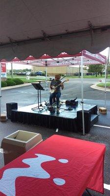 Aaron Lee Martin performs during Grand Opening!