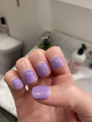 First dip manicure at Nola after 1 week