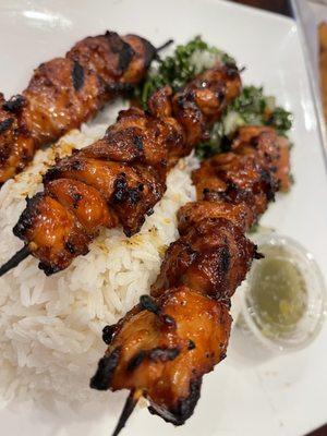 Chicken BBQ skewers