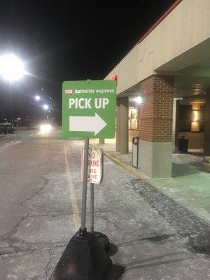 Pick up curbside