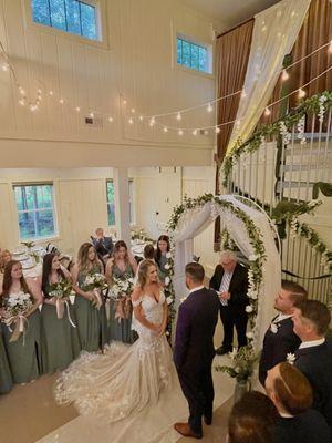 Wedding Ceremony inside Greenlands Hall