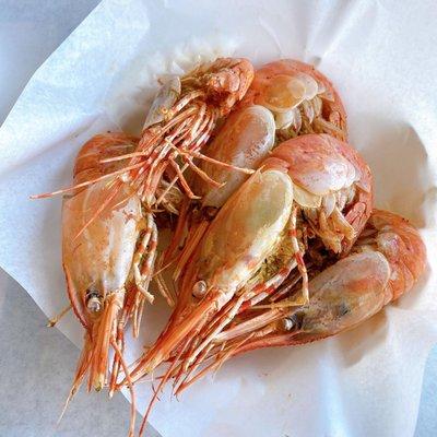 Fried Spotted Prawns