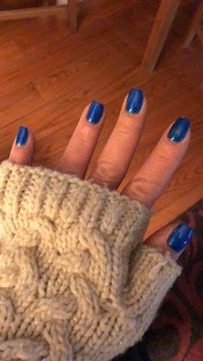 Different season #samecolor almost. #bestnails. #gotathingforblue