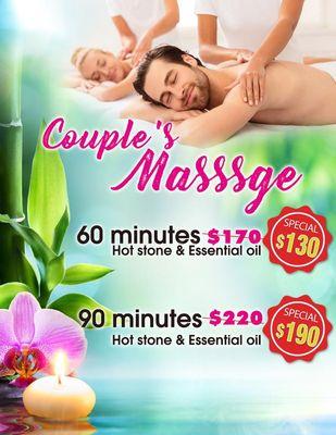 Couple's Masssge discount now