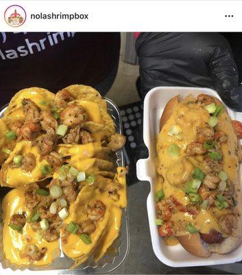 Voodoo Nachos & Voodoo Dog "Crawfish Dat"