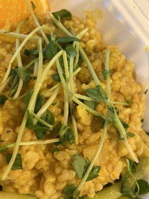 Roasted cauliflower and squash risotto