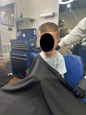 Toddler haircut