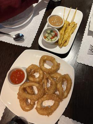 8. Fried Calamari  1. Satay