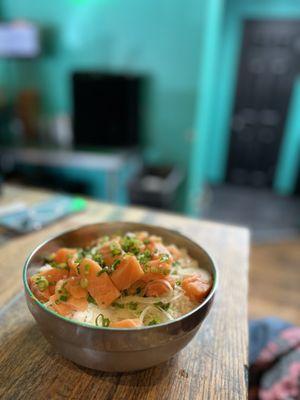 Salmon poke bowl