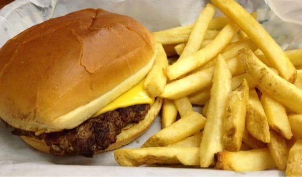 This is a "children's" cheeseburger meal!! Burgers are great!!