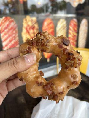 Maple bacon donut, not too sweet which I like