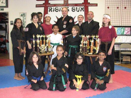 Team Rising Sun after the Goshindo Games in Prescott, AZ