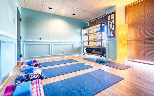 Mini Trauma-Sensitive Yoga Classes are offered at AUM