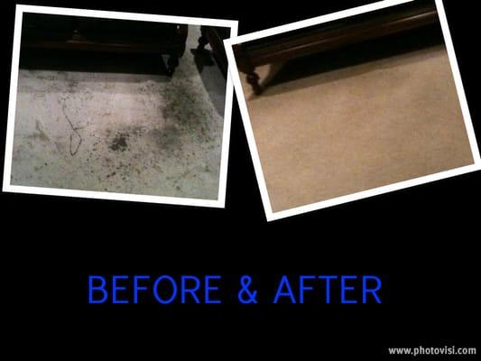 A carpet that was cleaned by Jeff from ChemDry By Jeff