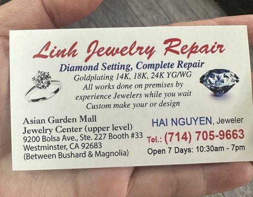 Linh's Jewelry Repair