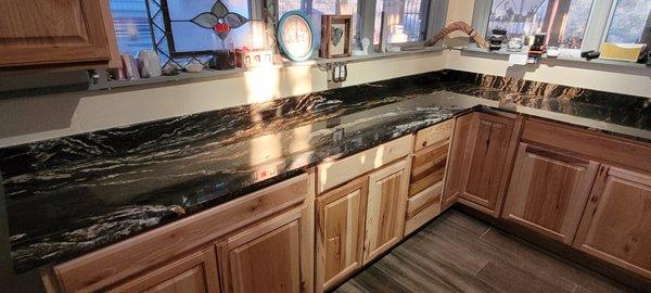 Our Finished Marble Countertops.