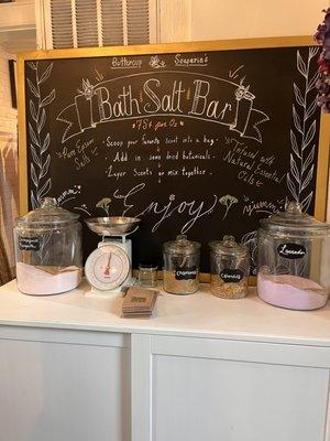 Bath salt bar