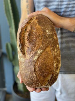 West Won Sour, a traditional sourdough made with whole wheat and rye starter