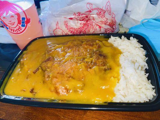 Shrimp Egg Foo Young Extra Gravy  & Egg Roll