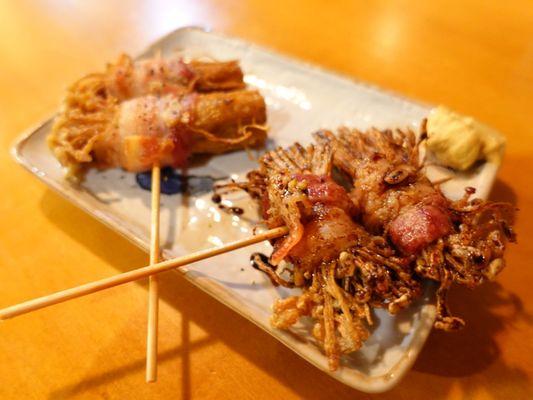 Bacon Enoki (Salt and Tare)