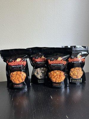 Various popcorn flavors