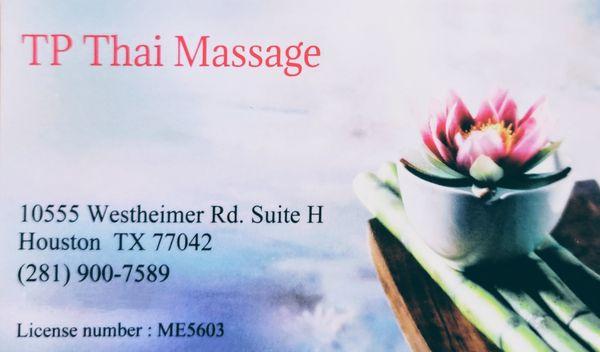 TP Thai Massage looks forward to helping you with your massage needs.  Please give us a call to schedule an appointment.