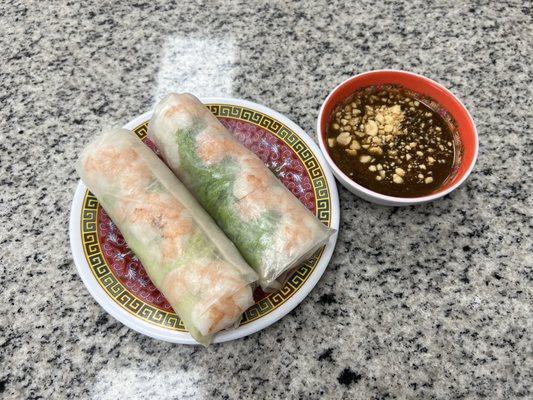 Goi Cuon (spring rolls) (half order)