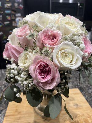 White and pink bouquet