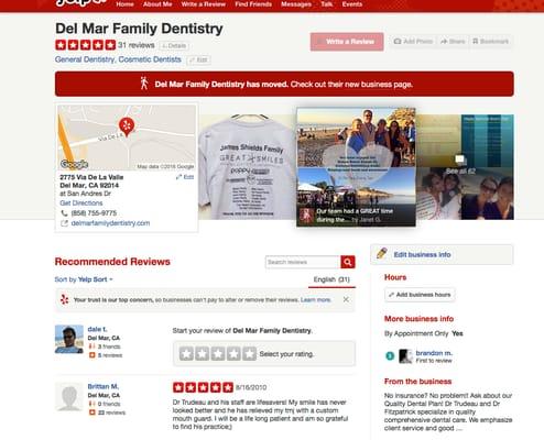 Visit our old Yelp page to see more 5 star reviews!https://www.yelp.com/biz/del-mar-family-dentistry-del-mar