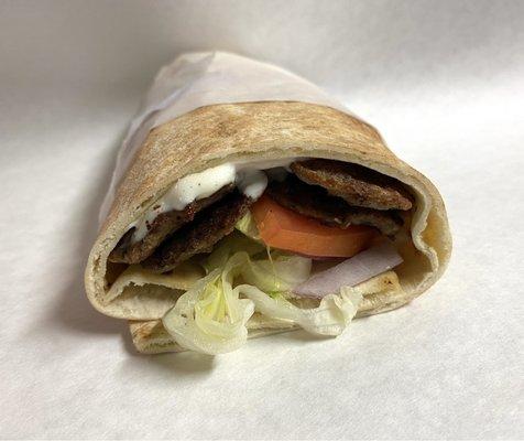 Beef gyro also available in chicken