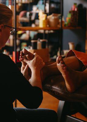 Treat your feet to a focused foot massage