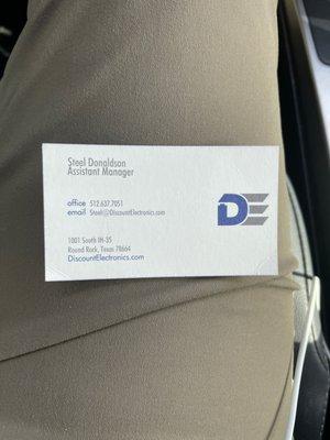 Business card of the most helpful person on the planet!