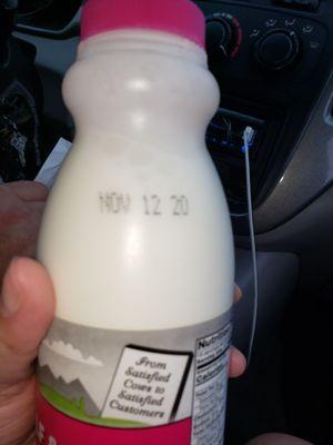 they are selling expired milk took a drink noticed it tasted weird and look at the date. I guess I should have checked before buying it