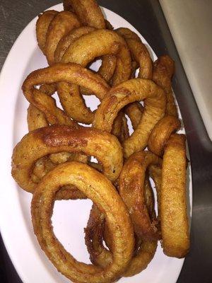 Our huge onion ring platter for an appetizer!