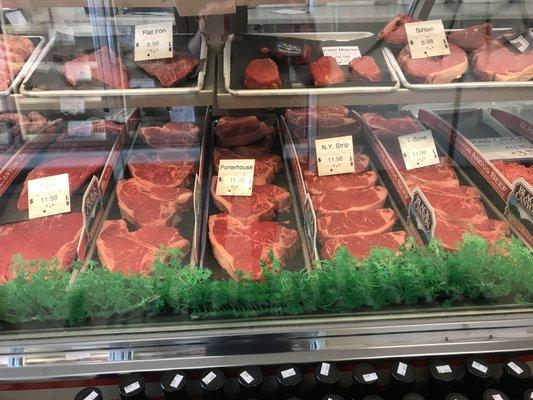 U.S.D.A. Choice or Higher Black Angus steaks