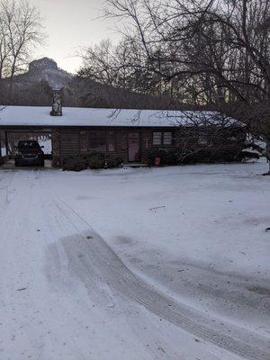 The cabin across from the office